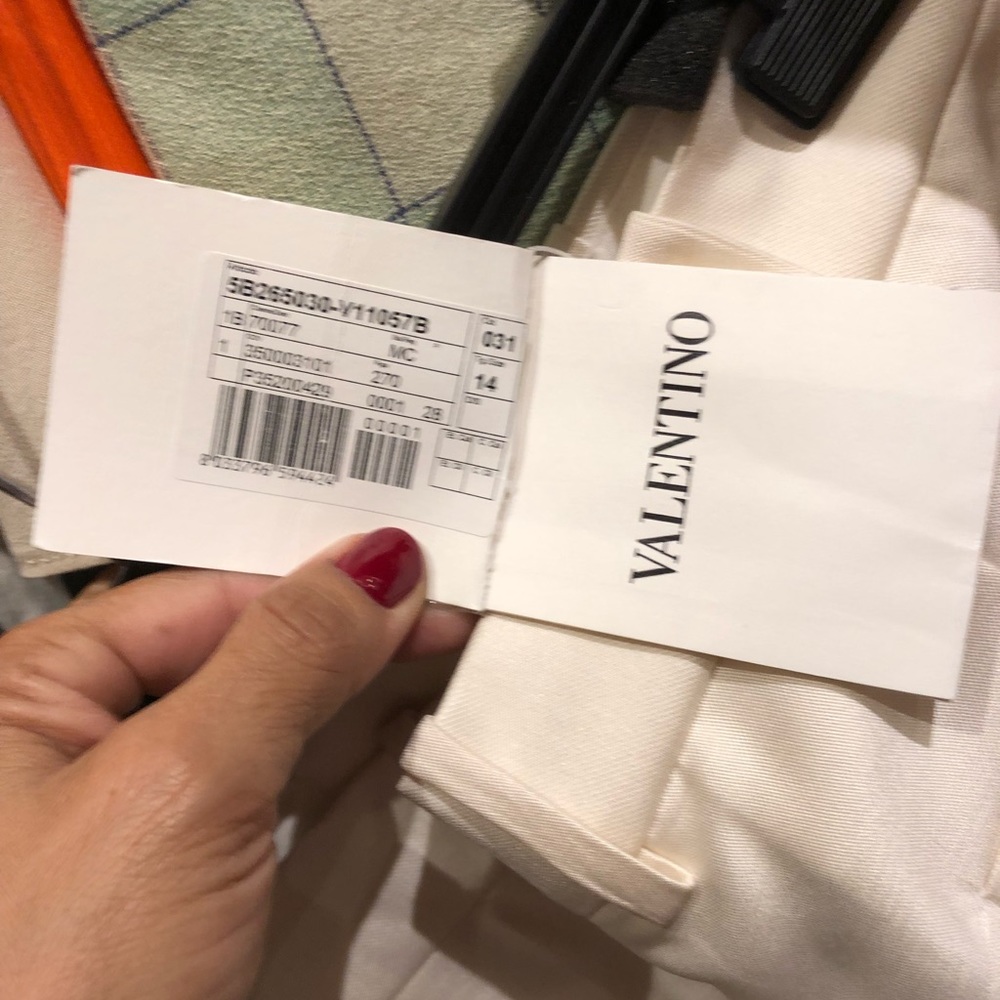 Valentino ivory pants size14 NWT